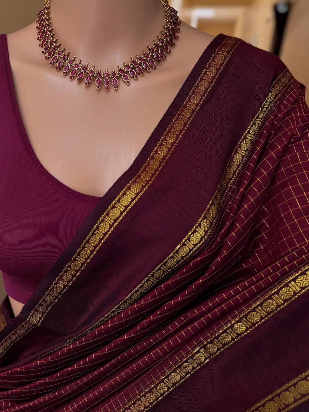 Tissue Saree-Copper Gold Tissue Saree